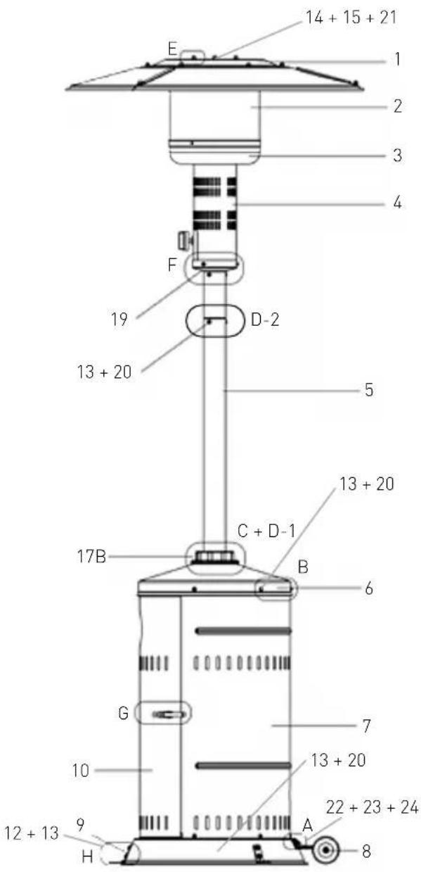 Hendi 272602 - Assembly parts supplied: - 1