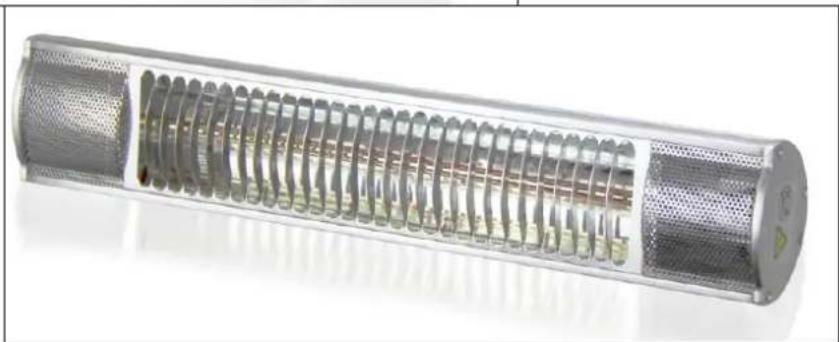 GRANDHALL Heat Glare 1500 - Radiateur infrarouge pour l'intérieur et l'extérieur - 2