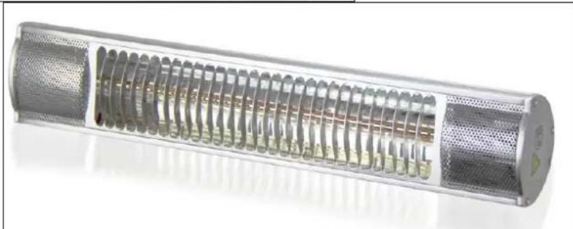 GRANDHALL Heat Glare 1500 - Infrared radiant heater for indoor and outdoor use - 2