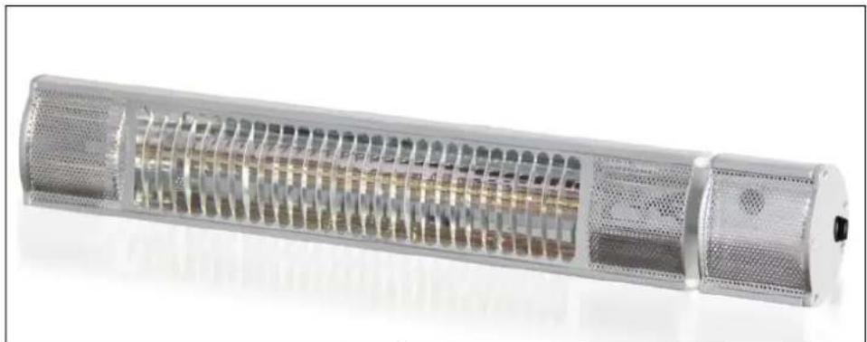 GRANDHALL Heat Glare 1500 - Infrarotstrahler für den Innen- und Außenbereich - 1