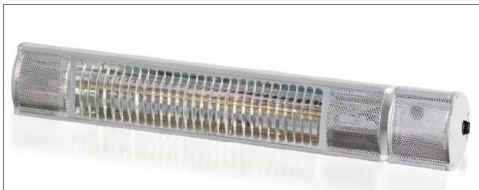 GRANDHALL Heat Glare 1500 - Infrared radiant heater for indoor and outdoor use - 1