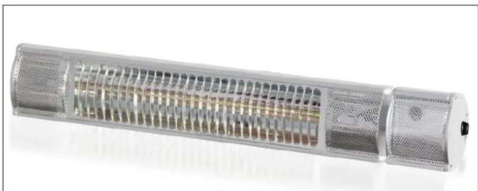 GRANDHALL Heat Glare 1500 - Radiateur infrarouge pour l'intérieur et l'extérieur - 1