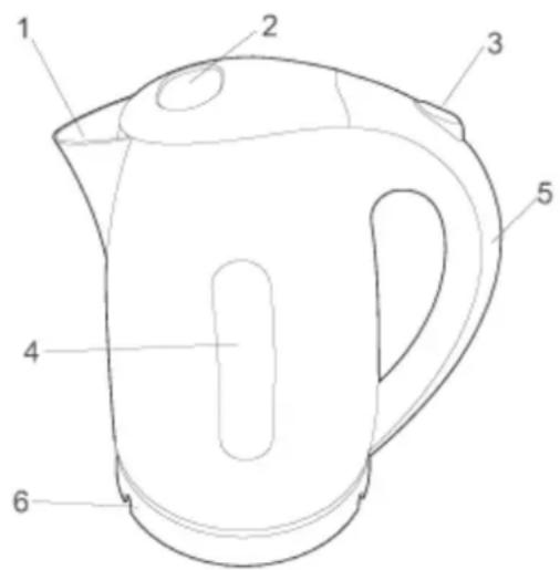 BRANDT BO1705S - a) Descripción del hervidor - 1