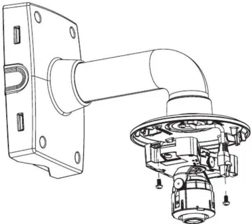 AXIS P3346 - Instalacion del kit de soporte colgante - 3