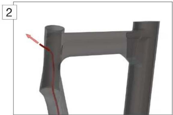 BMC Timemachine Road TMR01 - Kabelverlegung für mechanische Schaltung - 2
