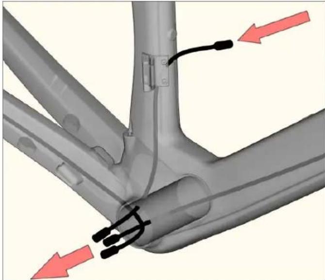 BMC Timemachine Road TMR01 - Kabelverlegung für mechanische Schaltung - 8