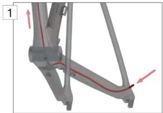 BMC Timemachine Road TMR01 - Cable routing for mechanical shifting - 1