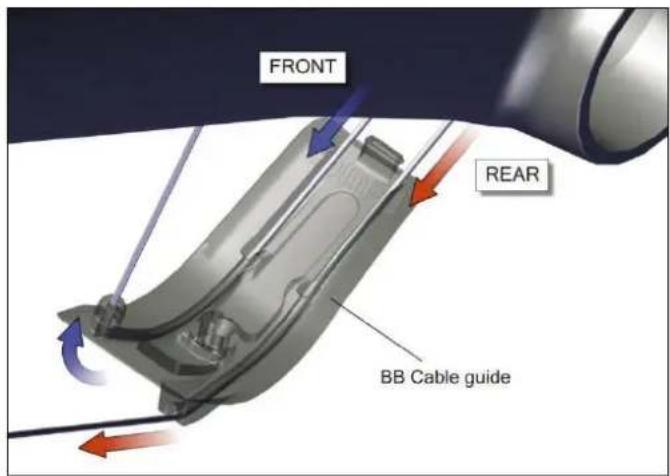 BMC Teammachine SLR01 - Gear cable routing for mechanical shifting - 6