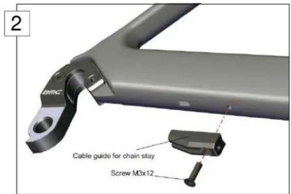 BMC Teammachine SLR01 - Gear cable routing for mechanical shifting - 2