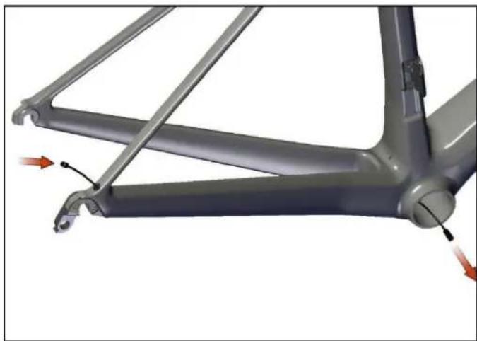 BMC Teammachine SLR01 - Di2 gear cable routing - 4