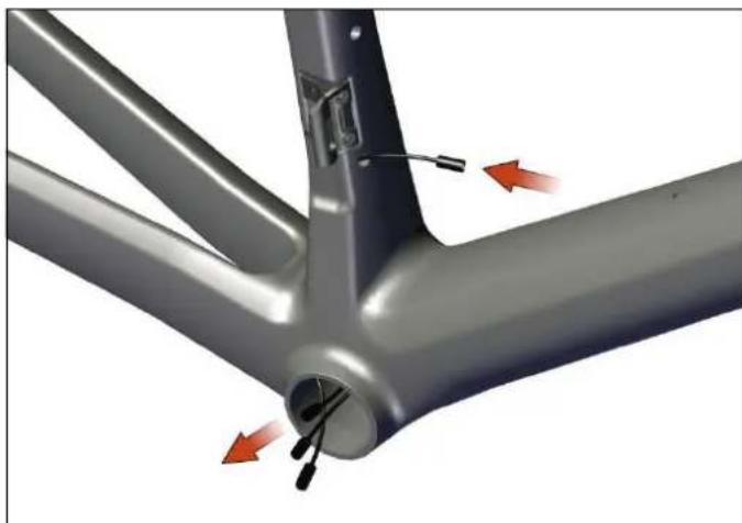 BMC Teammachine SLR01 - Di2 gear cable routing - 6