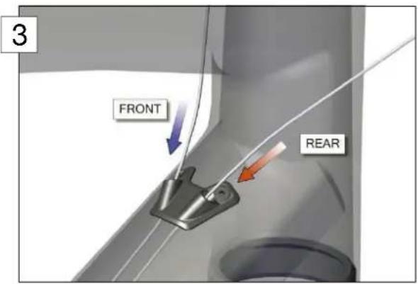 BMC Teammachine SLR01 - Passage des câbles pour dérailleurs mécaniques - 3