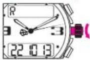 Breitling AIrwolf Raven - Synchronisation de l'affichage analogique et digital - 3