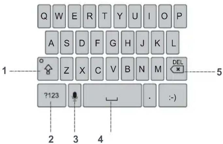 Utano Barrier T180 - Using the Android Keyboard - 1