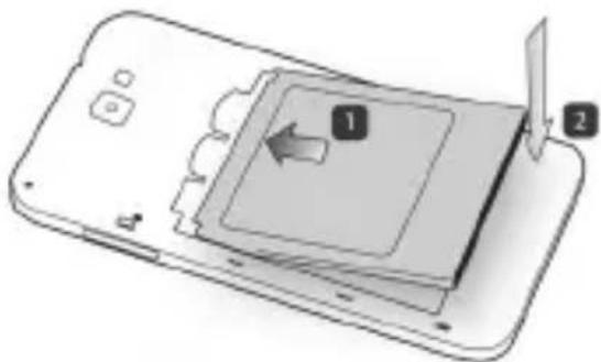 Trevi 5.3Q - INSERTAR UNA TARJETA SIM Y LA BATERIA - 3