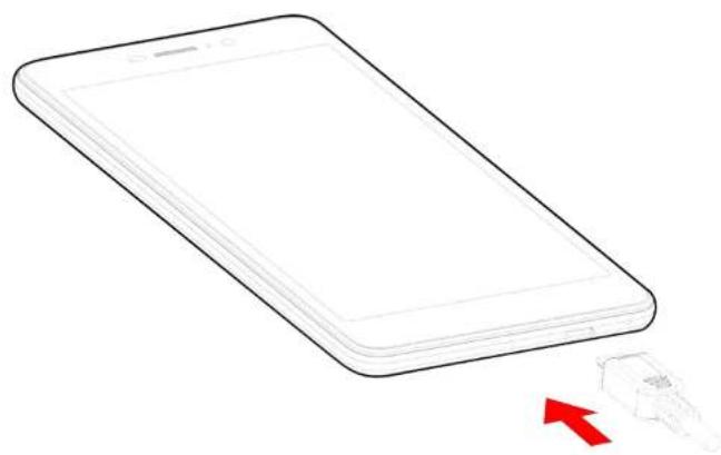 WIKO Pulp Jam 4G - - Aufladen des Akkus - 1