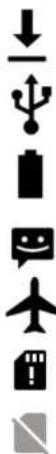 WIKO Pulp Jam 4G - Notification icons on the status bar - 15