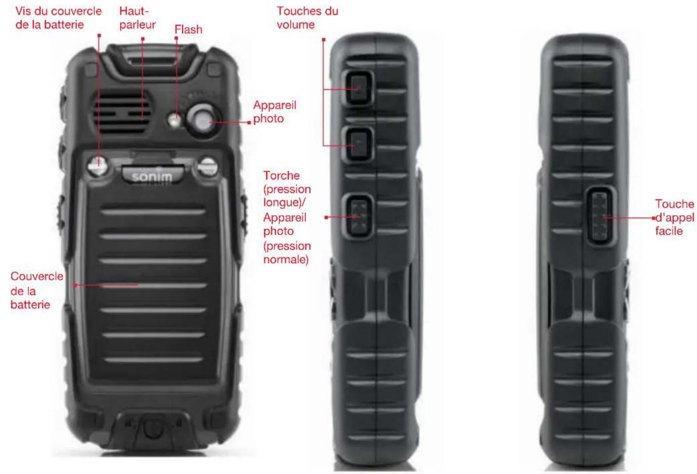 SONIM Quest Pro XP3.20 - Composants du téléphone XP3.20 - 2