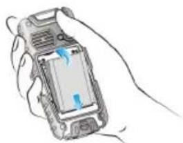 SONIM Quest Pro XP3.20 - Plaats de batterij. - 1