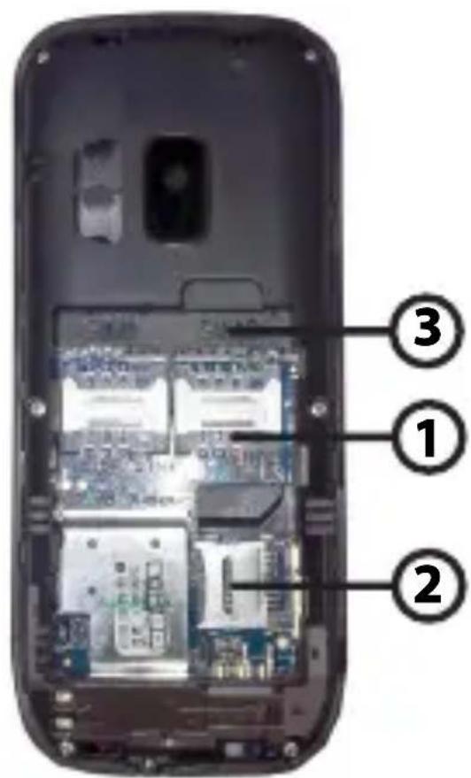 Manta TEL1800 - Instalowanie baterii - 1