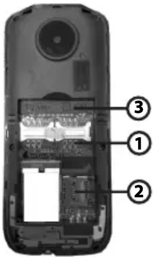 Manta TEL1701N - Instalowanie baterii - 1
