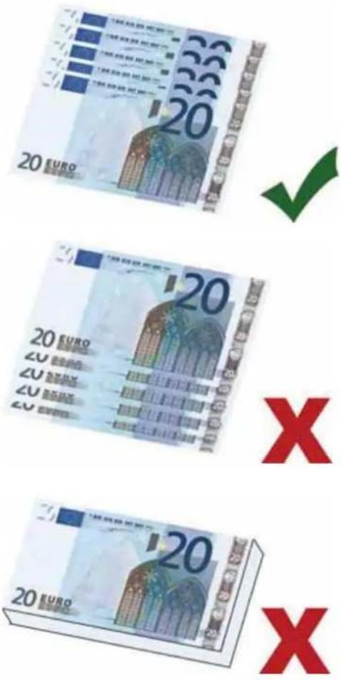OLYMPIA NC 510 - Correct procedure when counting banknotes - 1