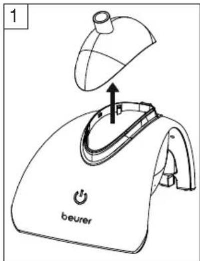 BEURER IH 40 - Przygotowanie nebulizatora - 1