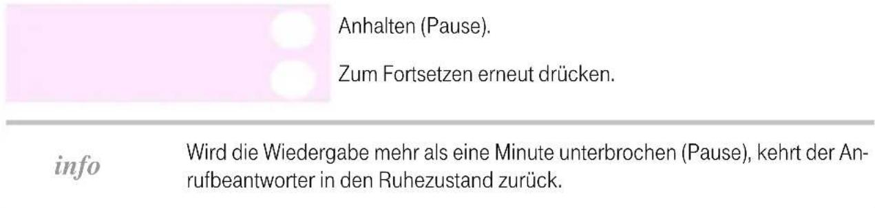 T-Mobile Sinus 700K - Pause während der Wiedergabe - 1