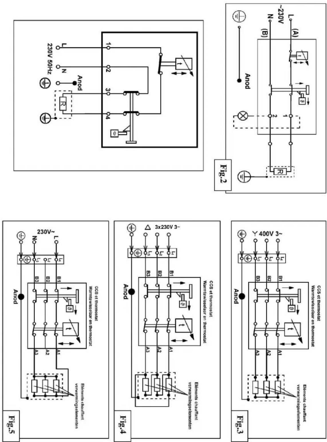 ACV ST 200 M - AANSLUITING VAN DRIEFASIGE TOESTELLEN - 1