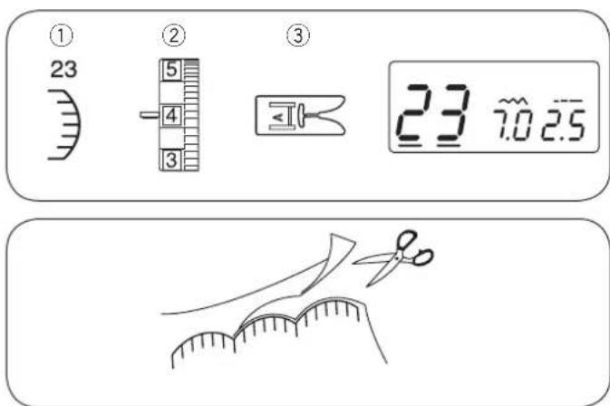JANOME J1250 - Point coquille - 3