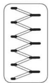 JANOME J1250 - Régler la tension du fil d'aiguille pour un point zigzag - 3