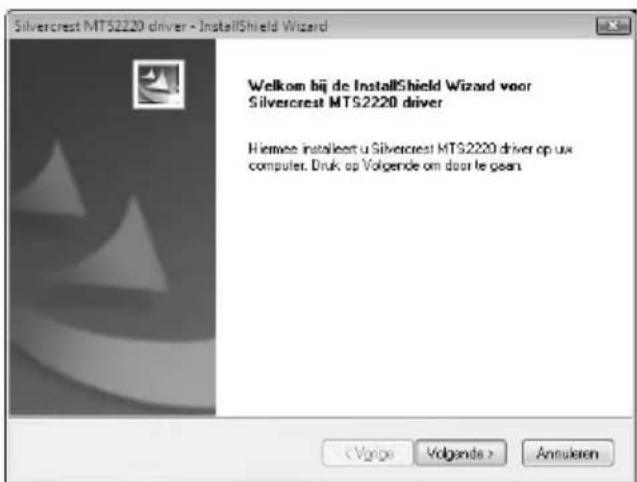 SILVERCREST MTS2220 - Software installeren - 2