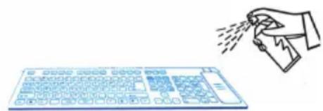 Seal Shield S90PG2 - 1) Für das Krankenhaus geeignete Desinfektionssprays verwenden (das bevorzugte Verfahren!) - 1