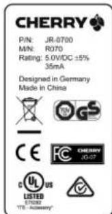 Cherry KW 200 - Tastenbelegung / Button function / Programmation des touches / Asignacion de teclas / Assegnazione dei tasti - 5