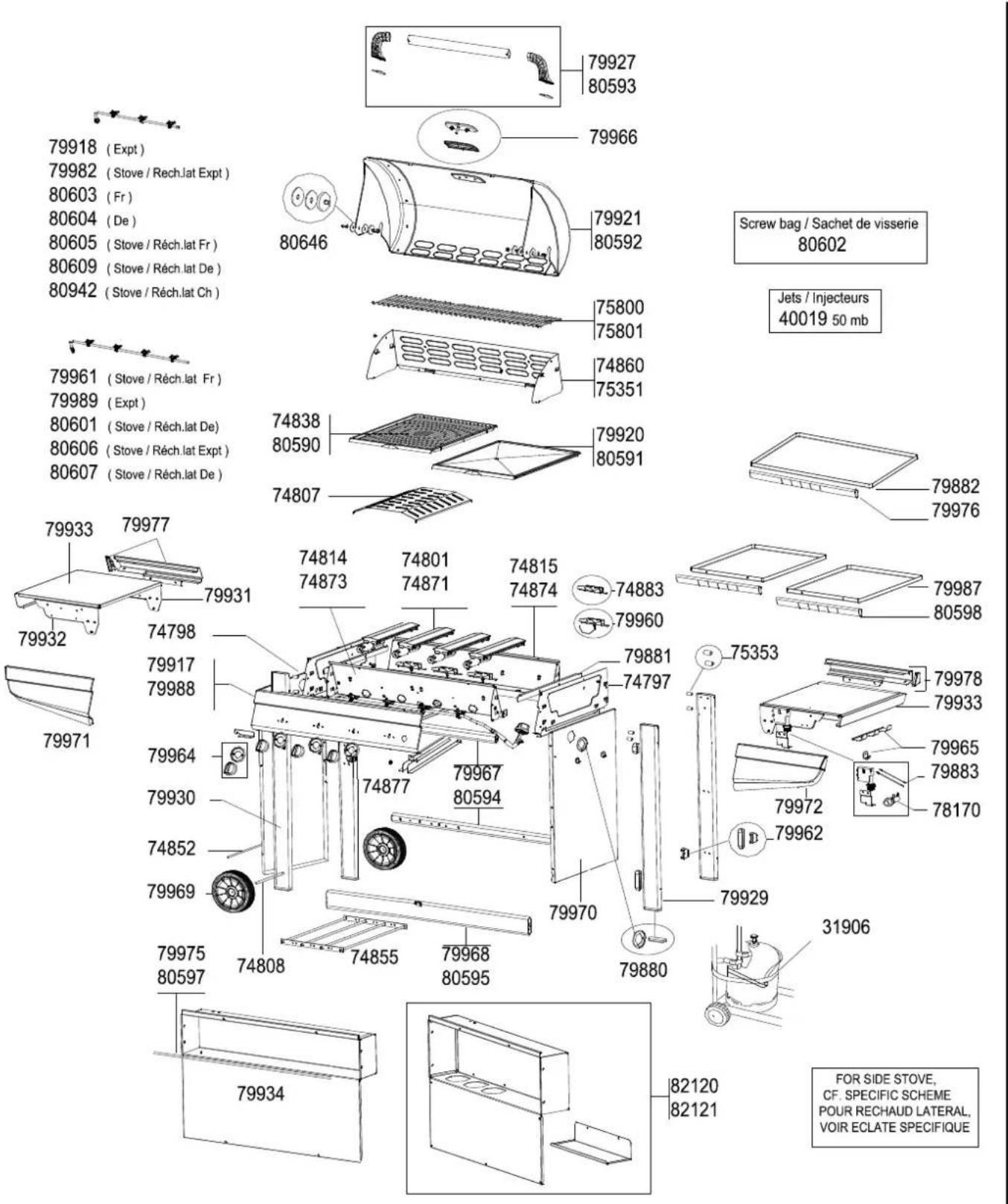 CAMPINGAZ Adelaide 3 Deluxe Premium - BARBECUES : ADELAIDE : 3 - 4 PREMIUM - PREMIUM DELUXE - 5