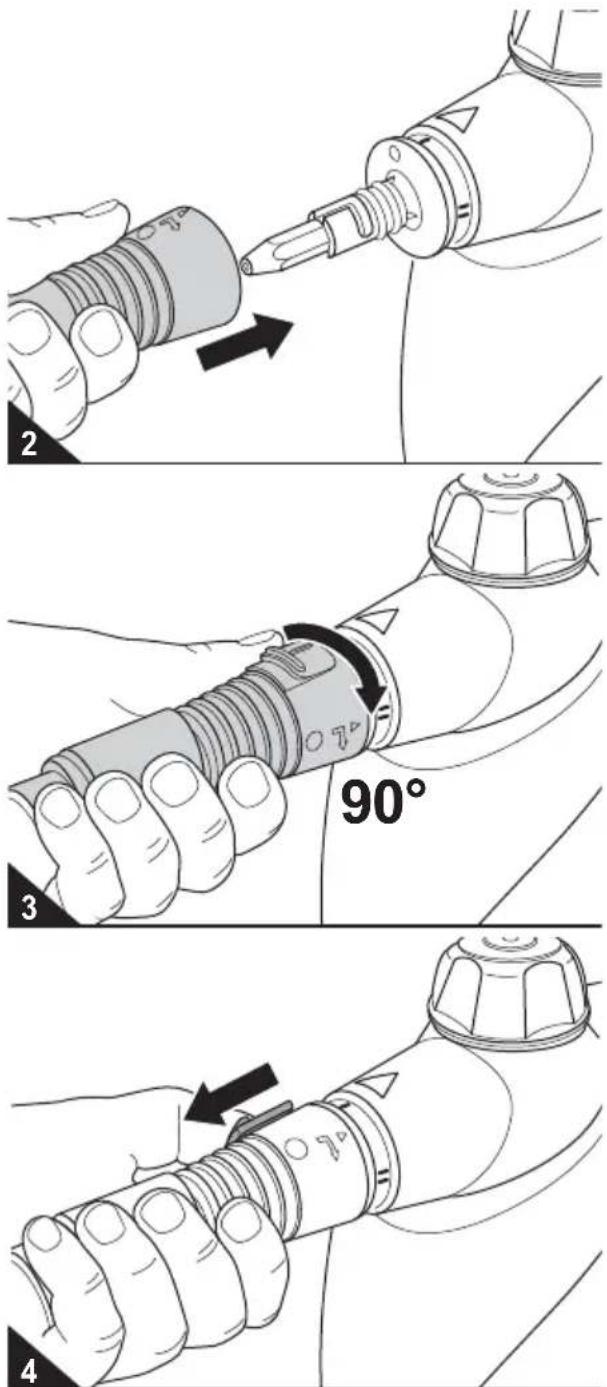 DIRT DEVIL AquaClean M317 - Attaching the steam hose - 1