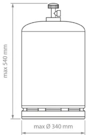 KOENIG Monarch 390 B08181 - GASFLASCHEN - 1