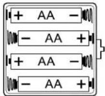 SWITEL TF520 - Inserimento delle pile - 1