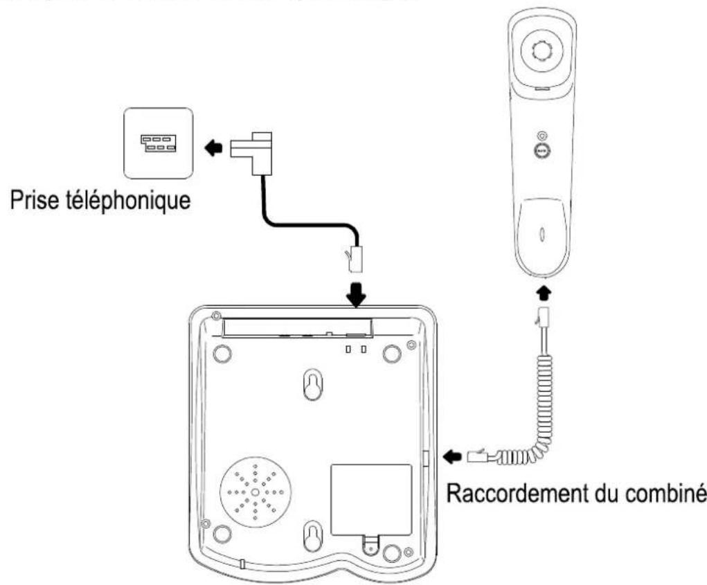 SWITEL TE18 - Raccorder la ligne téléphonique - 1