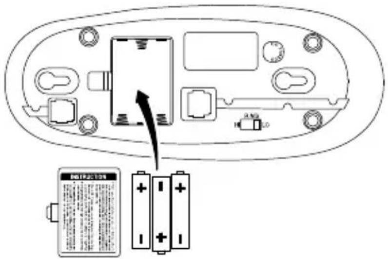 SWITEL TE16 - Batterien einsetzen - 1