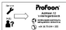 PROFOON TX108 - La garantie ECHOIT: - 1