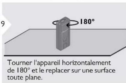 Stabila LD520 - Calibrage du capteur d'inclinaison (calibrage de l'inclinaison) - 9