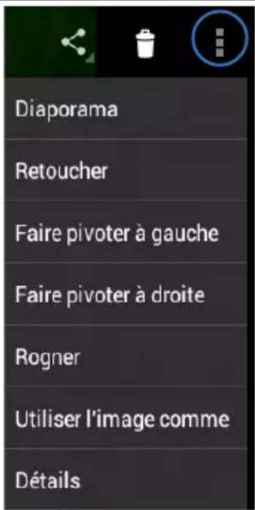 ASUS Transformer Pad TF0070 - Partager, supprimer et éditer des images - 2