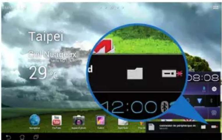 ASUS Transformer Pad TF0070 - Pour retirer la carte microSD : - 1