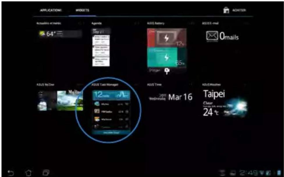 ASUS Transformer Pad TF0070 - Pour utiliser le gestionnaire des tâches : - 1