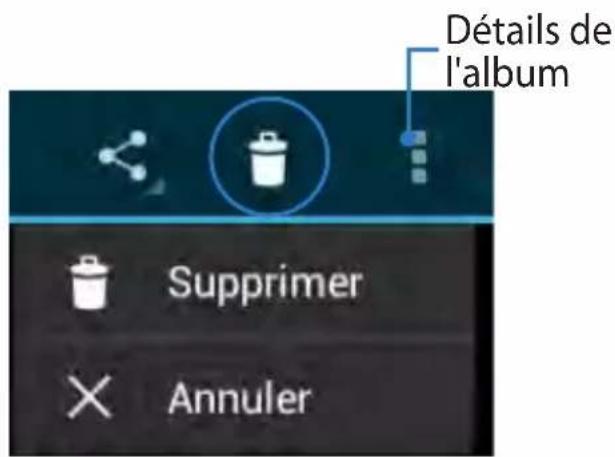 ASUS Transformer Pad TF0070 - Partager et supprimer des albums photos - 3