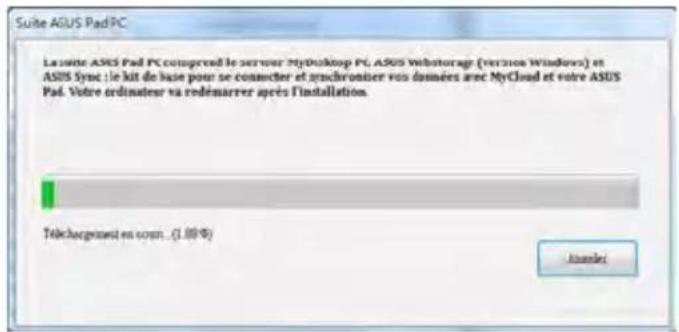 ASUS Transformer Pad TF0070 - Installer et configurer le logiciel ASUS Pad PC Suite sur votre ordinateur - 1