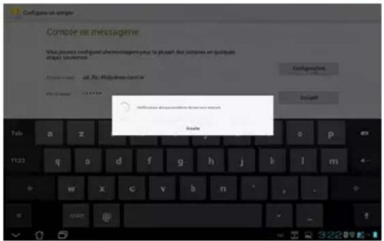 ASUS Transformer Pad TF0070 - Pour configurer un compte E-mail : - 2