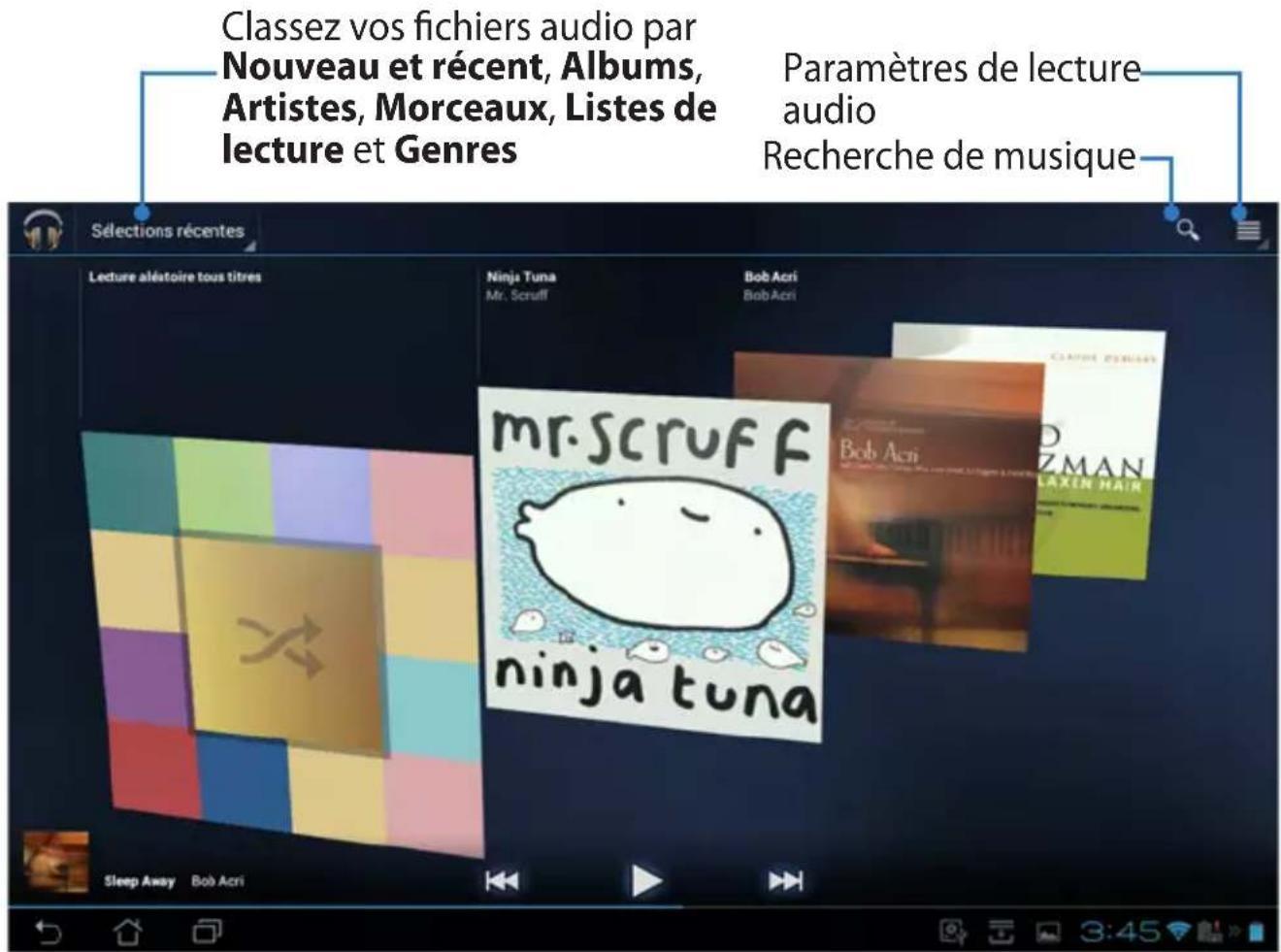 ASUS Transformer Pad TF0070 - Musique - 1