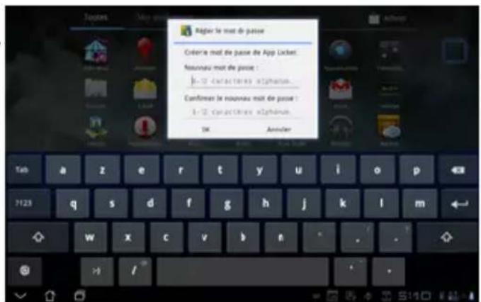 ASUS Transformer Pad TF0070 - Pour utiliser App Locker : - 1